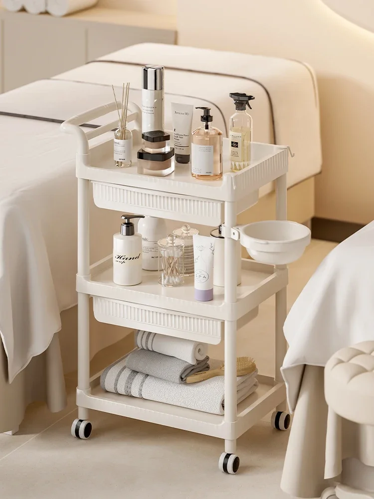 Вращающаяся тележка для инструментов салона парикмахерских косметических