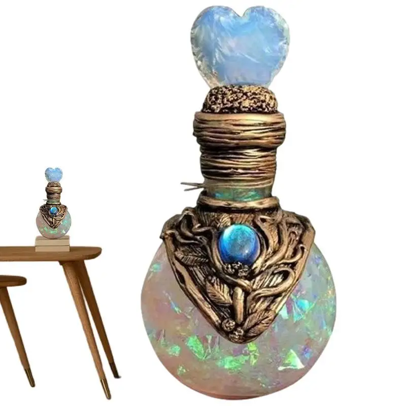 

Хрустальная декоративная бутылка ручной работы, бутылки Magic Potion для подарков, загадочная Изысканная Хрустальная бутылка, украшение для кух...