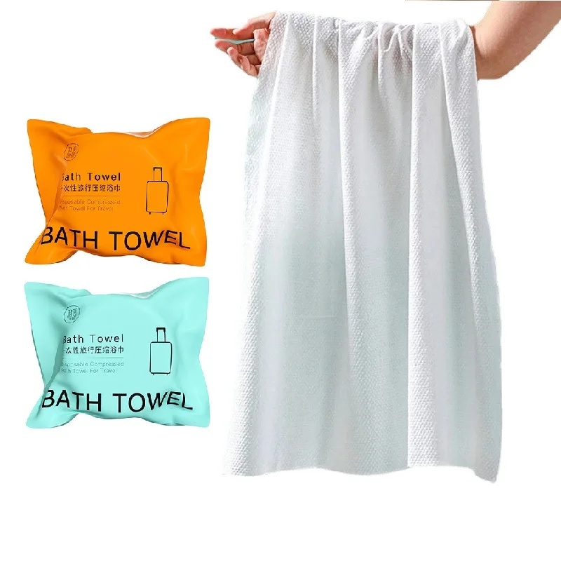 

70x140cn Large Disposable Bath Towel Thick Compressed Towel Travel Quick-Drying Towel Trip Essential Shower Bathroom Towel