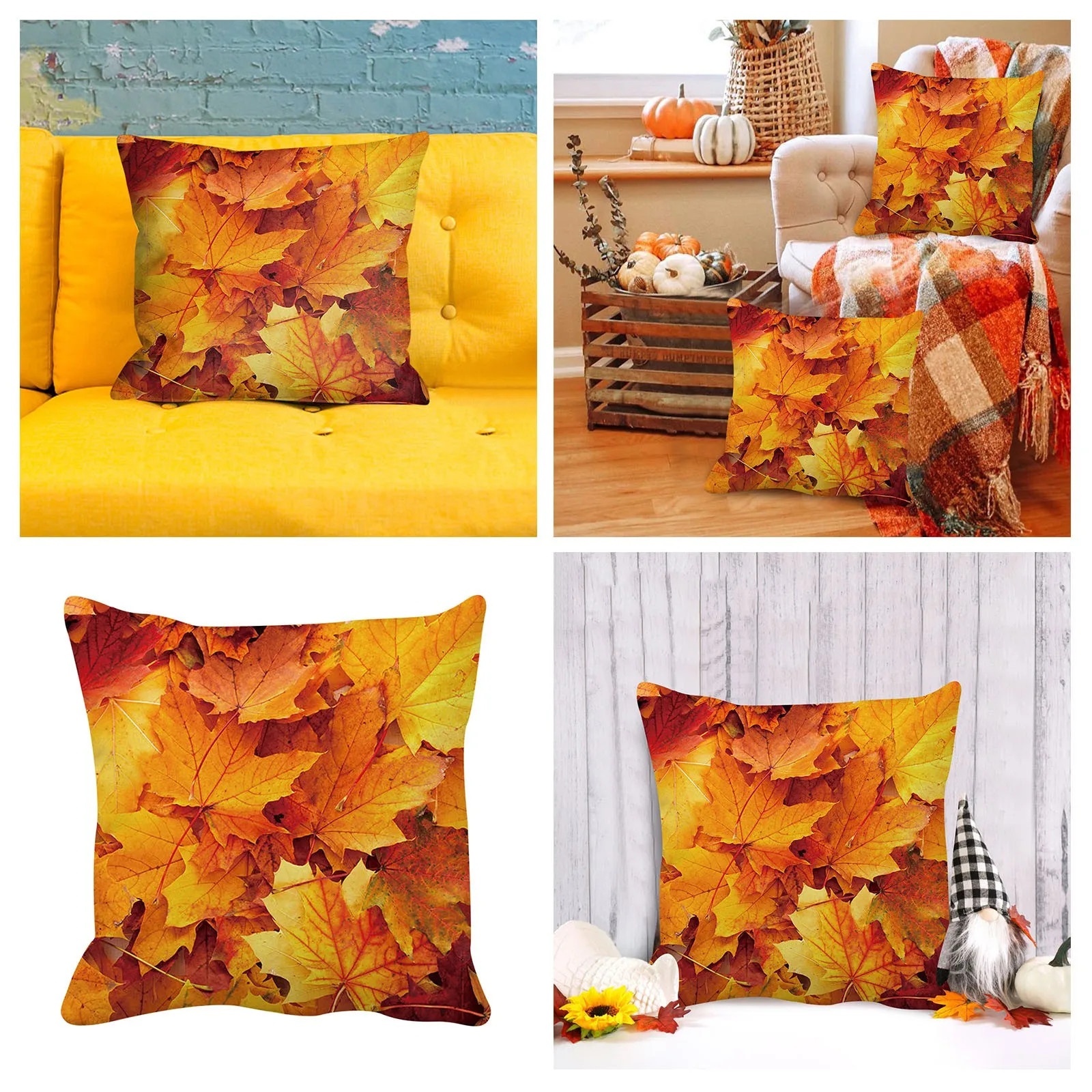

Red Leaf Fall Leaves Brown Autumn Maple September Tree October Pillowcase Pillow Cushion Cover 18x18 Pregnancy Pillows for Back