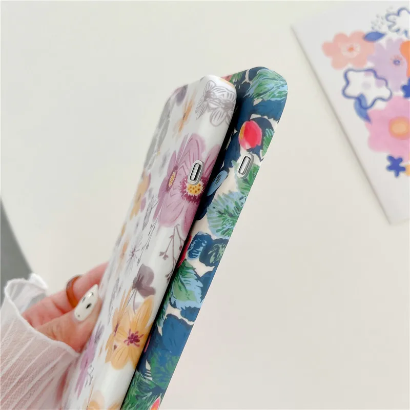 Luxuly высокое качество девушка цветок ремень шнур телефон чехол для iPhone 14 13 12 Pro Max XR