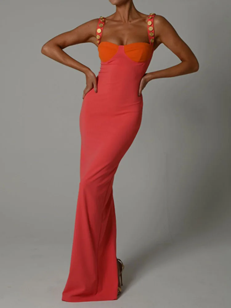 

Elegant Strapless Sexy Bodycon Maxi Dress Women Sleeveless Backless Long Party Dress Spring Summer Slim Chic Party Dress Vestido