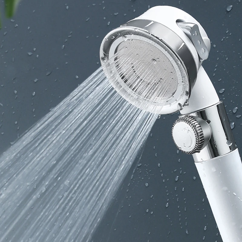 

Hand-held Shower Spray Nozzle Water 3 Mode Adjustable High Pressure Shower Bathroom Accessories Replacement PP Cotton Filter