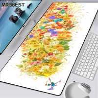 mrgbest color flower mouse pad anime large lock edge speed player game mousepads soft csgo dota 2 laptop speed pc keyboard mat l