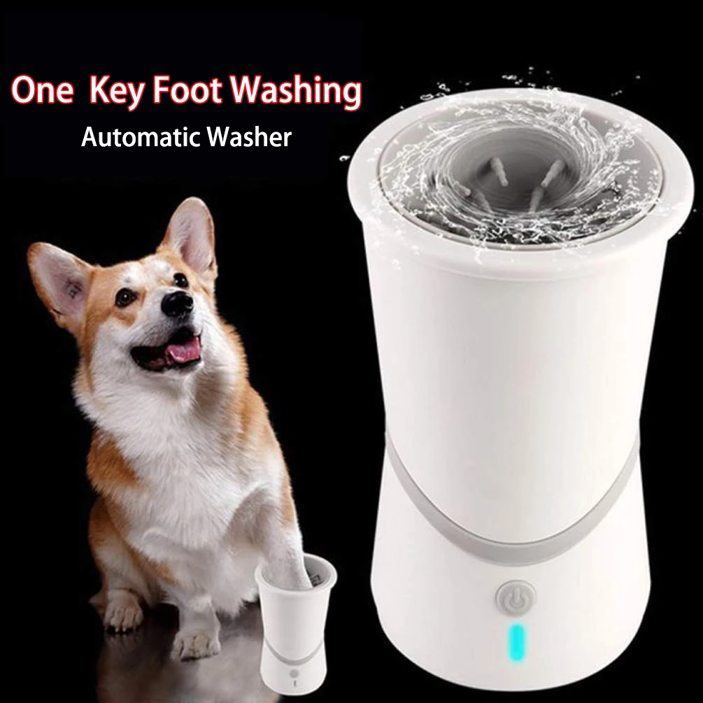 

echargeable Puppy Cats Muddy Claws Electric Feet Cleaner Portable Silicon Pet Foot Cleaning Cup Automatic Dog Paw Washer