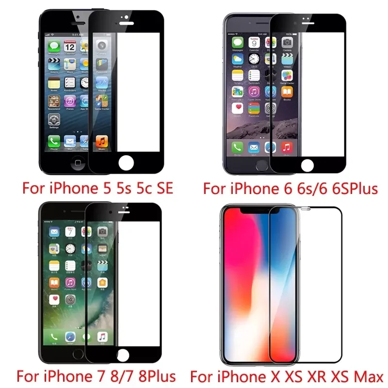 

New Fashion for IPhone 13 12 11 Pro Max Mini X XR XS Max 78 plus Multi-layer Reinforced Screen Protector Full Cover Tempered Gla