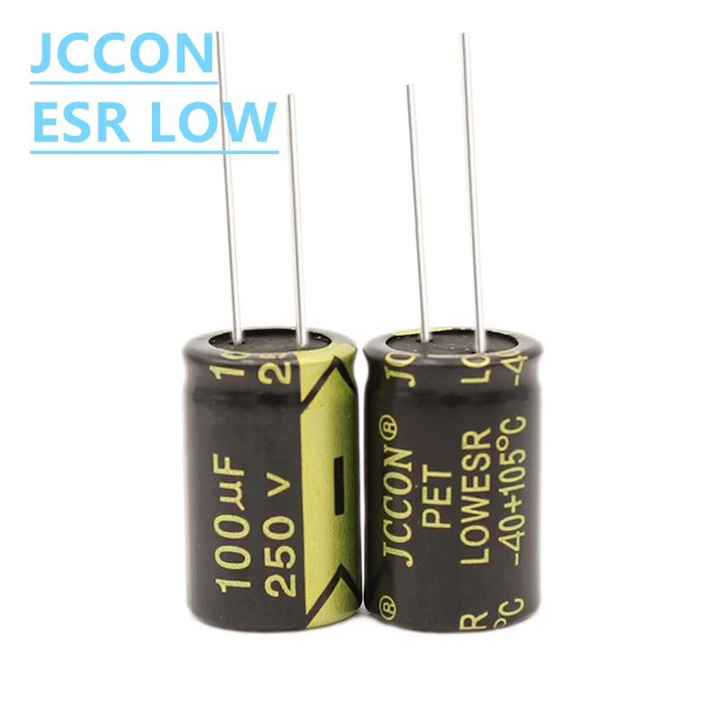 3 шт. алюминиевый электролитический конденсатор JCCON 250 в 100 мкФ 16x25 высокочастотные
