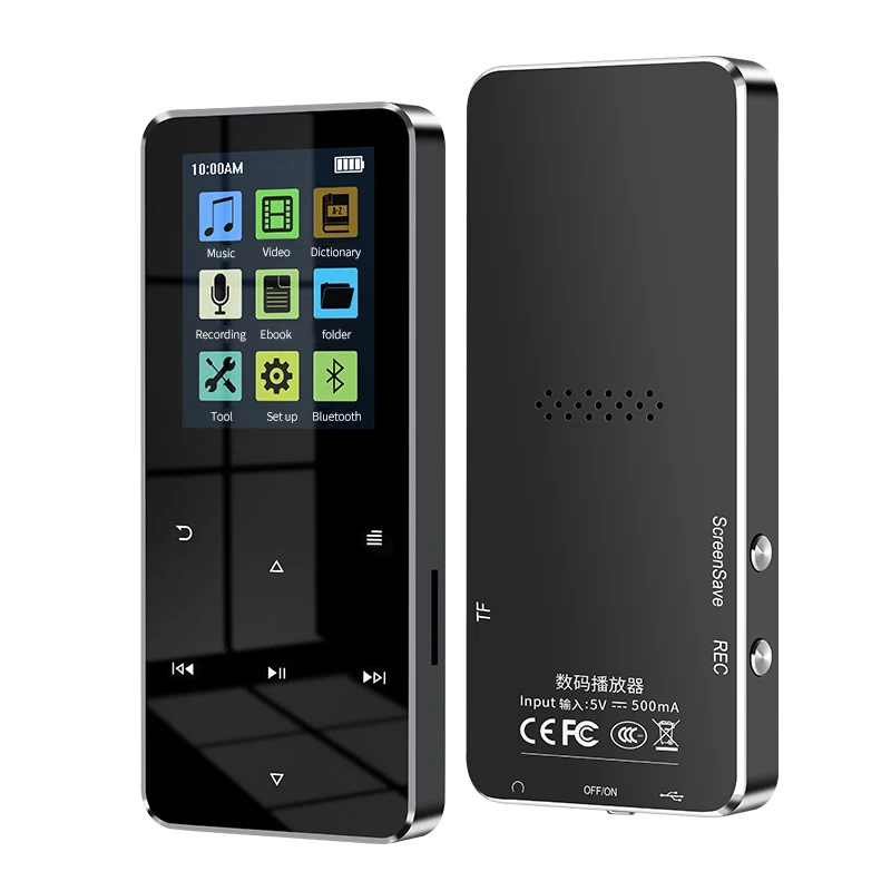 Новый MP3-плеер с Bluetooth-динамиком сенсорная клавиша встроенный 8 ГБ 16 32 Hi-Fi