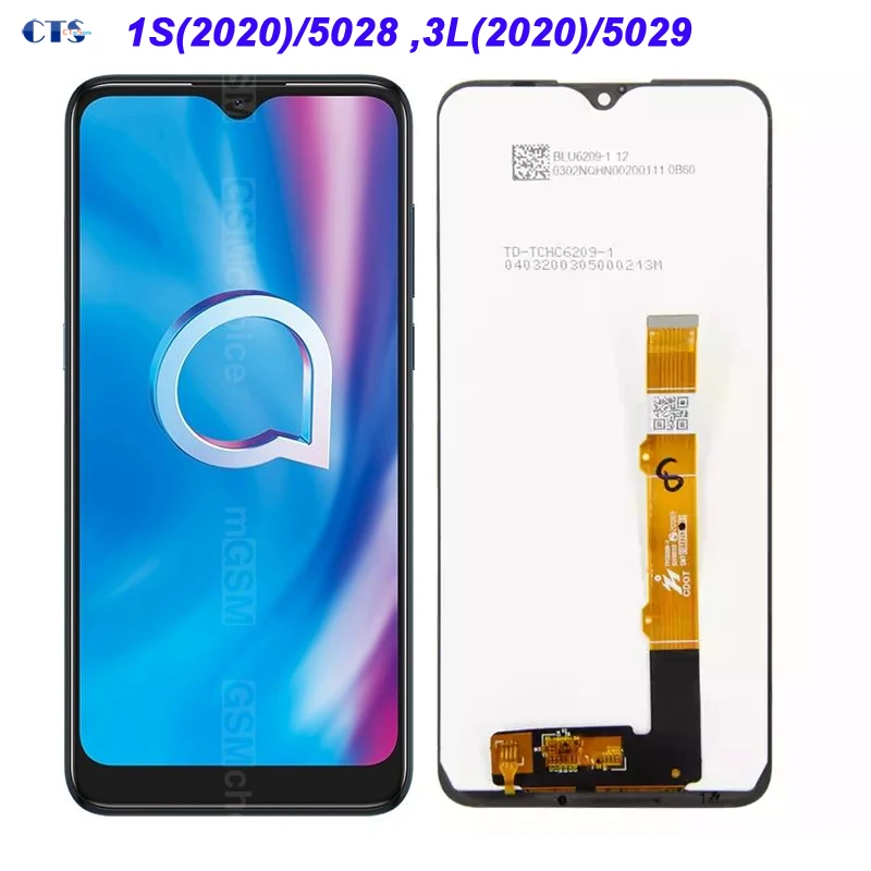 ЖК-дисплей для Alcatel 1S 2020 5028 5028Y 5028A 5028D, сенсорный ЖК-экран с цифровым преобразователем для Alcatel 3L 2020 5029 5029D 5029Y, в комплекте