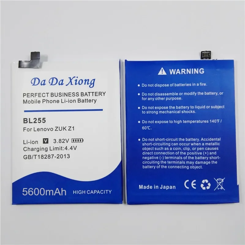 Zapasowa bateria do Lenovo ZUK Z1 duża pojemność 5600 mAh BL255 BL-255 darmowe narzędzia