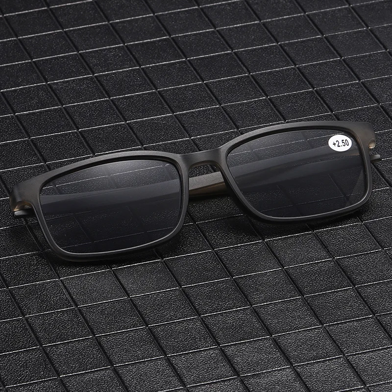 

Ультралегкие мужские серые очки для чтения двойного назначения UV400 Солнцезащитные очки для вождения очки для рыбалки + 100 + 150 + 200 + 250 + 300 + 350 + 400