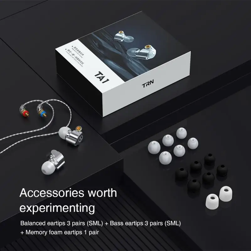 

Wired Earphones Headphones Easy To Use And Play Trn Ta1 Driver For Headphones For Tone Warm 1.25m