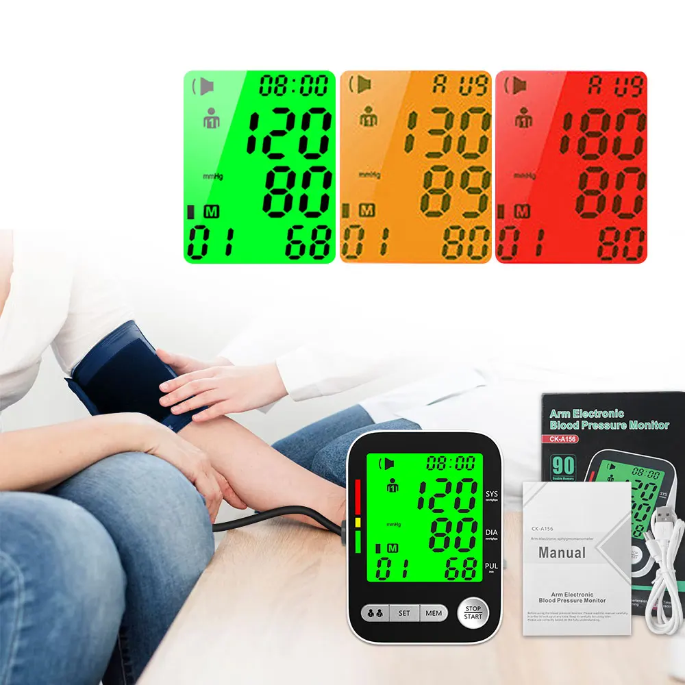 

Automatic Blood Pressure Monitor Medical Sphygmomanometer Arm Band Type Digital Electronic Blood Pressure Meter Tonometer Health