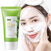 green tea oil control remove blackhead facial cleanser deep cleansing shrink pores moisturizing smooth skin korean cosmetics 50g