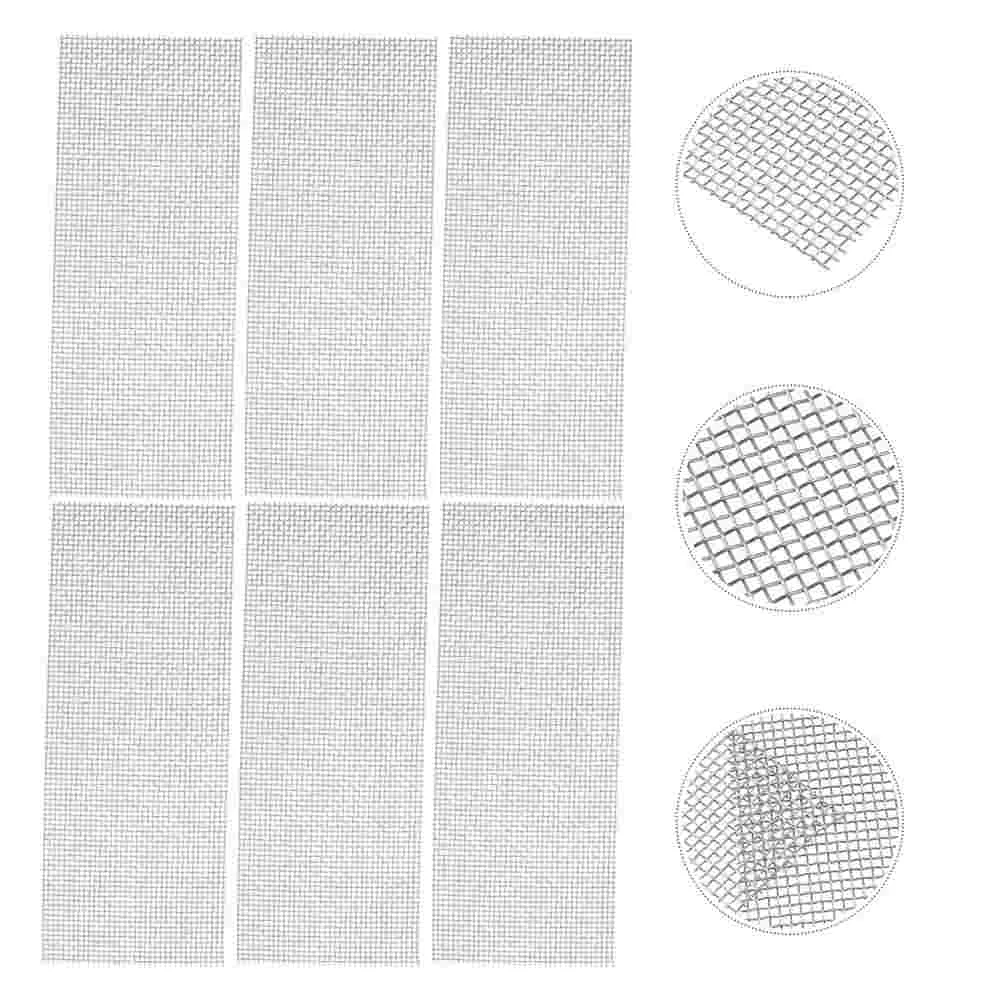 

6pcs Stainless Steel Wire Mesh Pads Aquarium Fish Tank Plants Moss Nets