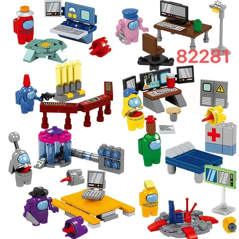 

Game Space Alien Figures Model Building Blocks Sets Mini Doll Figures DIY Kit Toy For Christmas Kids
