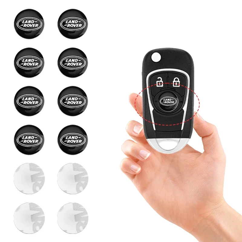 10 шт. модификация салона автомобиля ключ наклейки для украшения Land Rover Range Velar Evoque