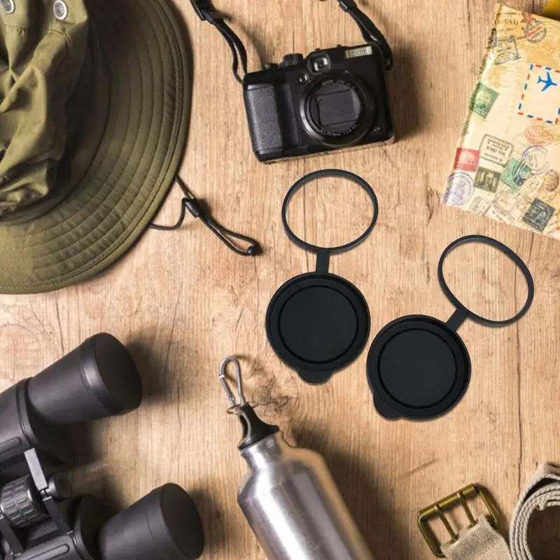 2 шт./компл. 10x42 прочные резиновые колпачки для объективов биноклей защитные чехлы