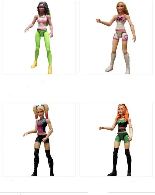 Сверхподвижная кукла Mattel американский женский рестлер вызов для арены борьбы и