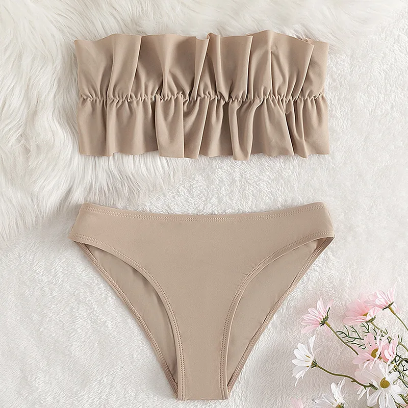 

2023 Europe and America's popular children's bra swimsuit summer beach children's swimsuit bikini