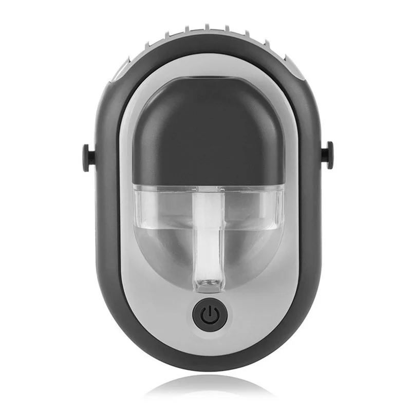 

No Leaf Neck Fan LED Screen Smart Mini ABS Low Noise Mute USB Cooling Charging Fan Portable Fan Portable Sports Running