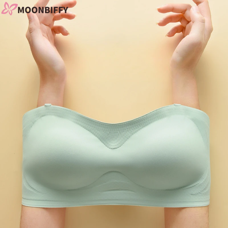 

Женский бюстгальтер-невидимка без бретелек с чашкой пуш-ап 1/2