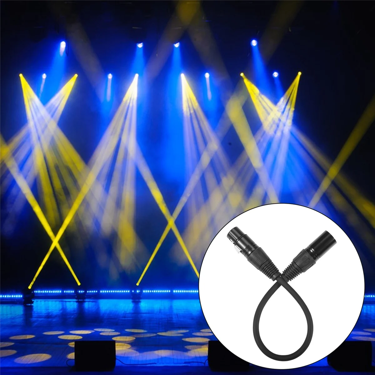 XLR Male 3 Pin к Female 5 &amp аудио кабель для микрофона DMX Stage светильник