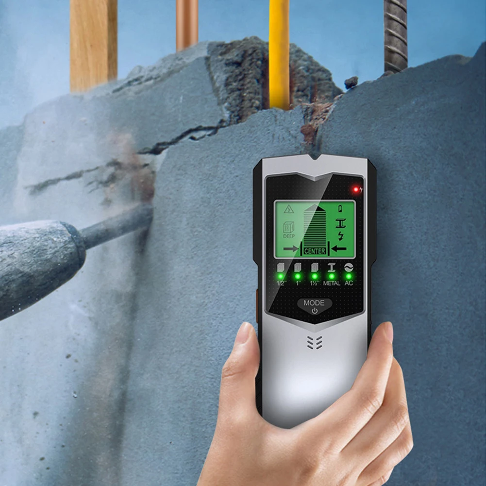 

Настенный металлоискатель, цифровой детектор с ЖК-экраном