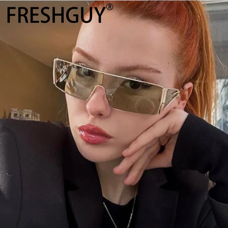 FRESHGUY 2024 новые интегрированные солнцезащитные очки Y2K для женщин Sensation модные