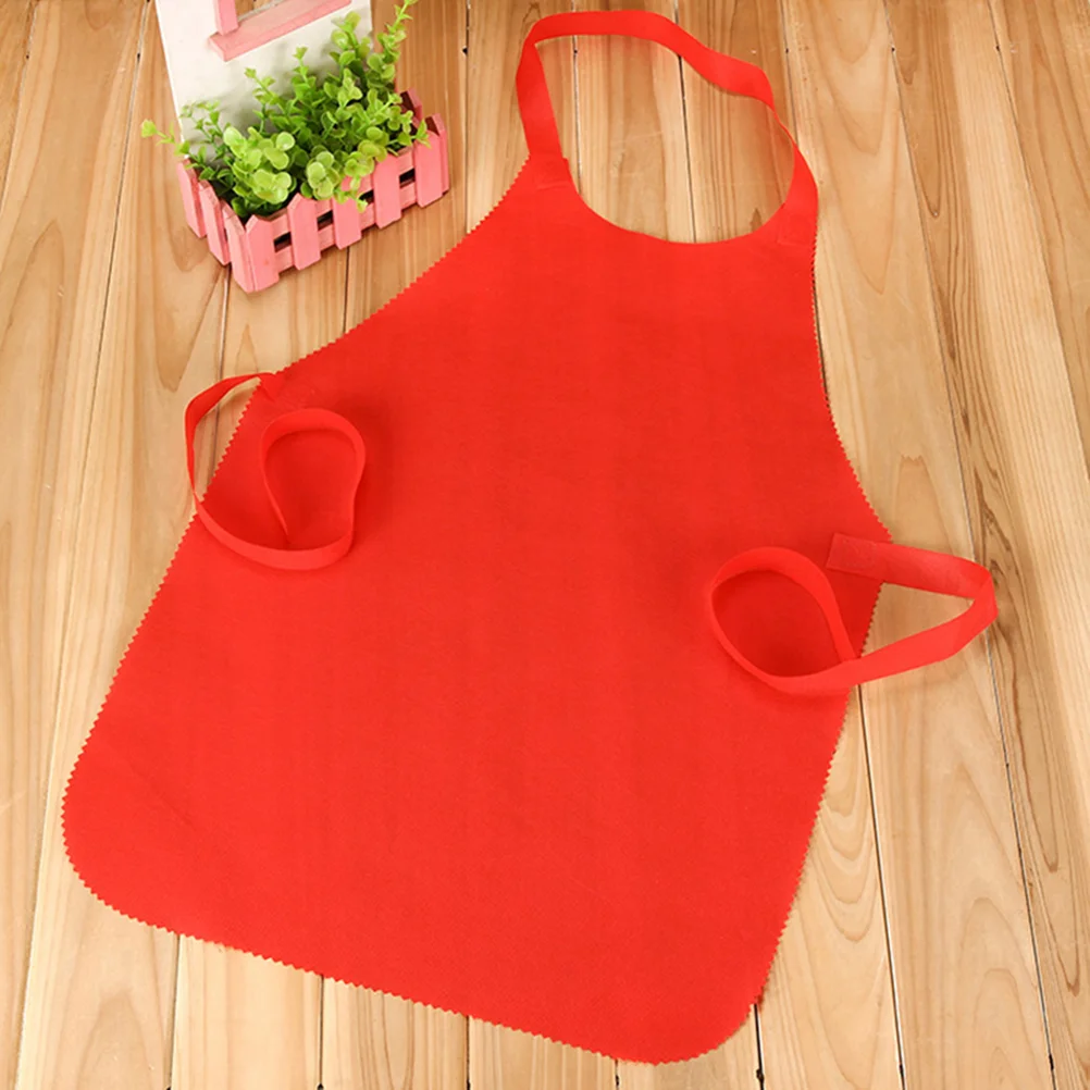 

20pcs Aprons Non Woven Bibs Halter Aprons for Home Kitchen Painting ( )