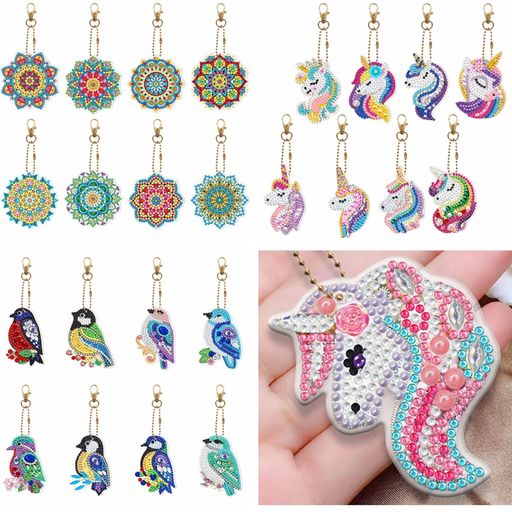 

5-8 шт., брелок-подвеска с рисунком единорога