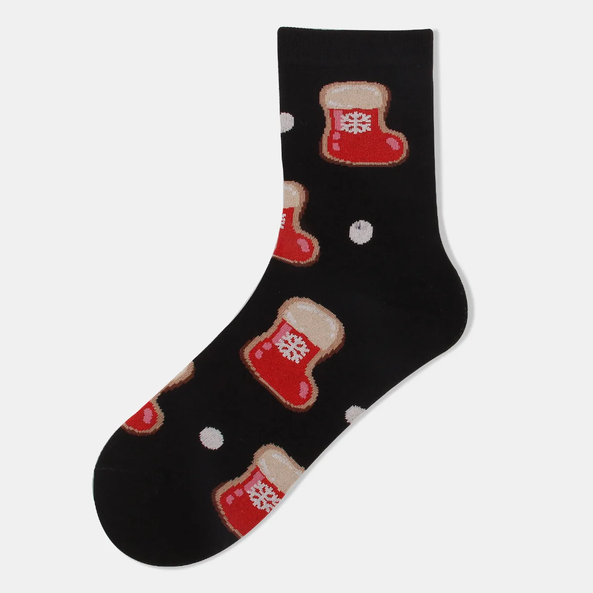 12 Pairs of Medium Tube Sweat-absorbing Cartoon Santa Claus Christmas Tree Cotton Socks Cute Adult Christmas Socks