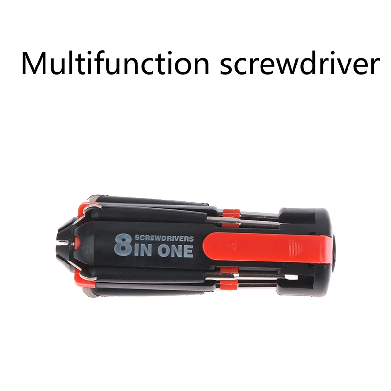 

8 in 1 Multi Portable Screwdriver with 6 LED Torch Tools Light Up Flashlight tool Set Household Repair Tool T4 - T10 T15 Type
