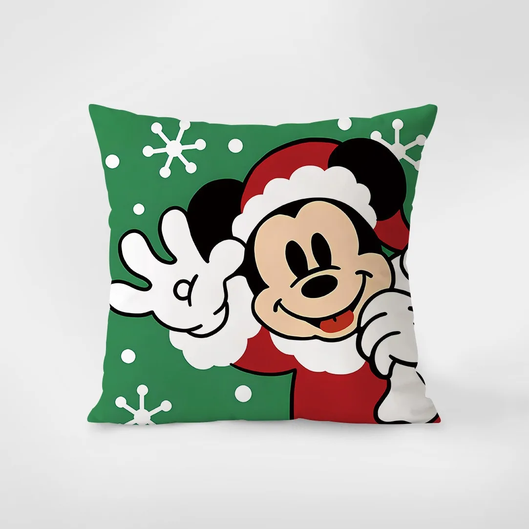 Рождественская наволочка с Микки и Минни Маус гостиная диванная подушка