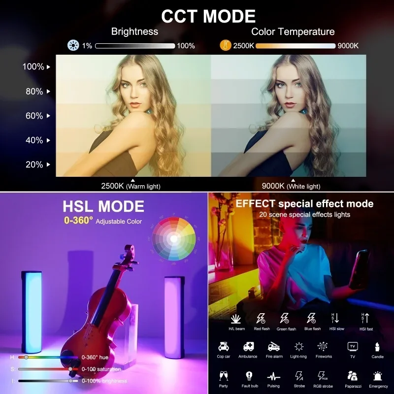 Ручной полноцветный светодиодный заполняющий светильник ручной