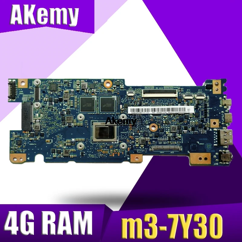 

Akemy UX330CAK Laptop motherboard W/M3-7Y30 4G RAM For ASUS UX330CAK UX330CA UX330C Mainboard