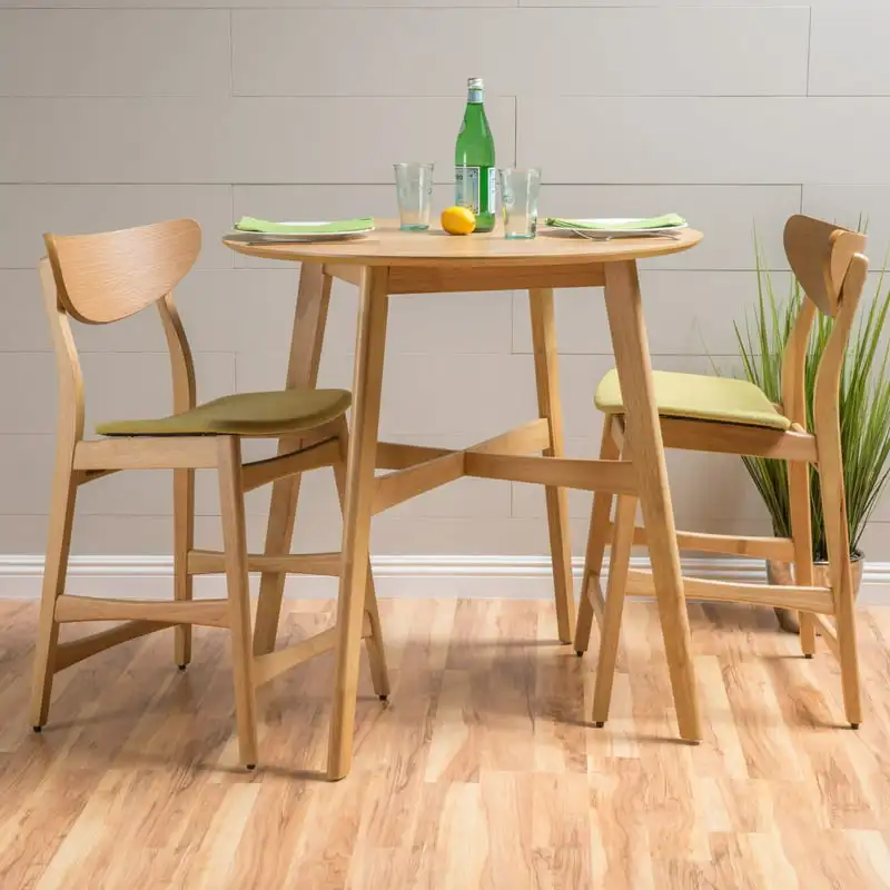 

3 Piece Set, Natural Oak, Green Tea