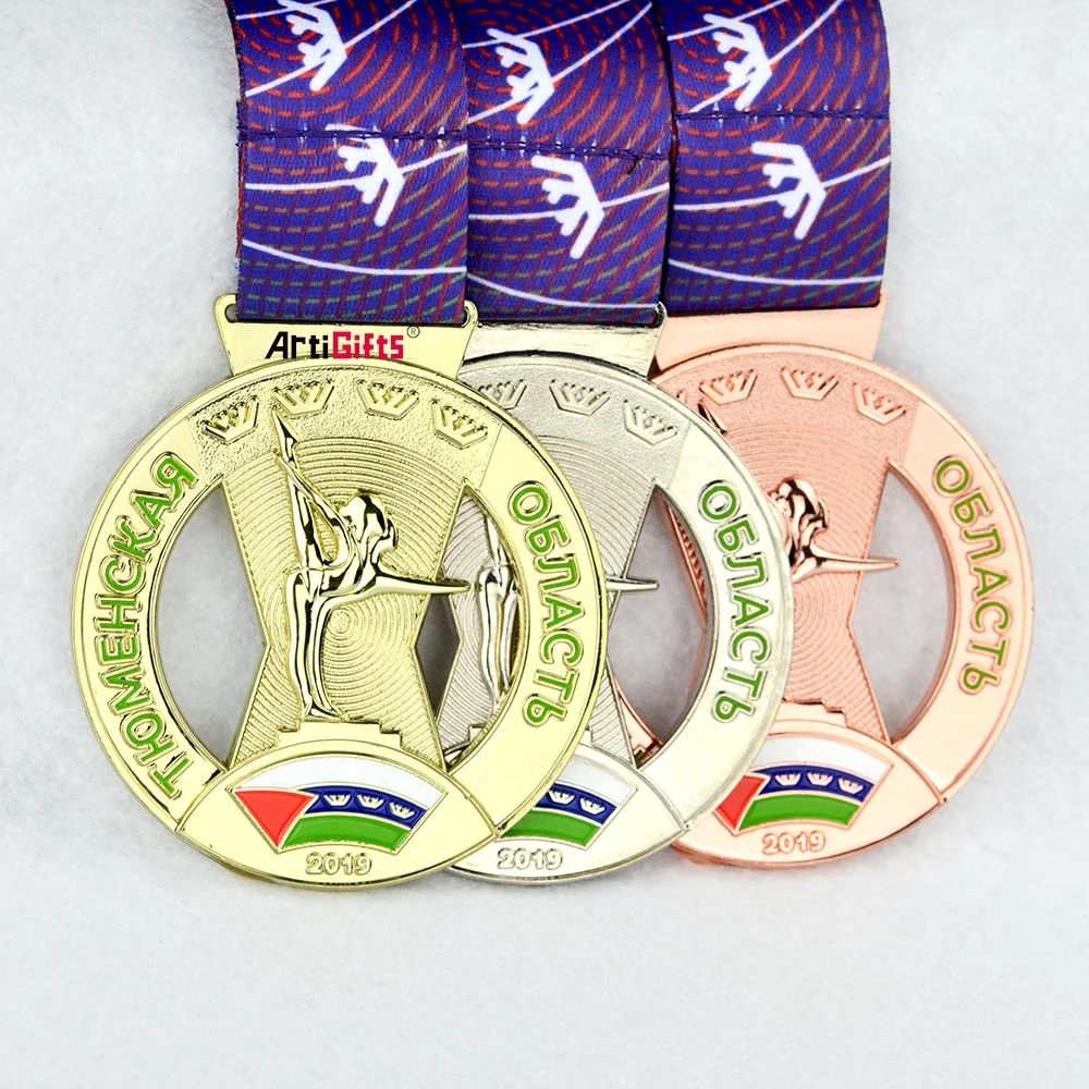 Спортивные медали дешевые боксерские Золотая серебряная бронзовая