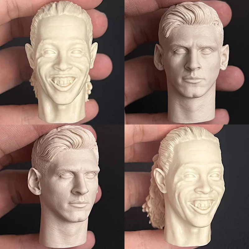 

​Unpainted 1/6 Scale Male Soldier Head Sculpture Realistic Athlete Head Carving White Model For 12'' Action Figure Dolls Toys