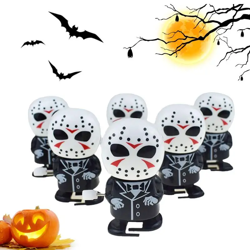 

Small Ghost Toy 6pcs Exquisite Interesting Clockwork Toys For Halloween Multifunctional Mini Halloween Wind-Up Ghost Toy Small