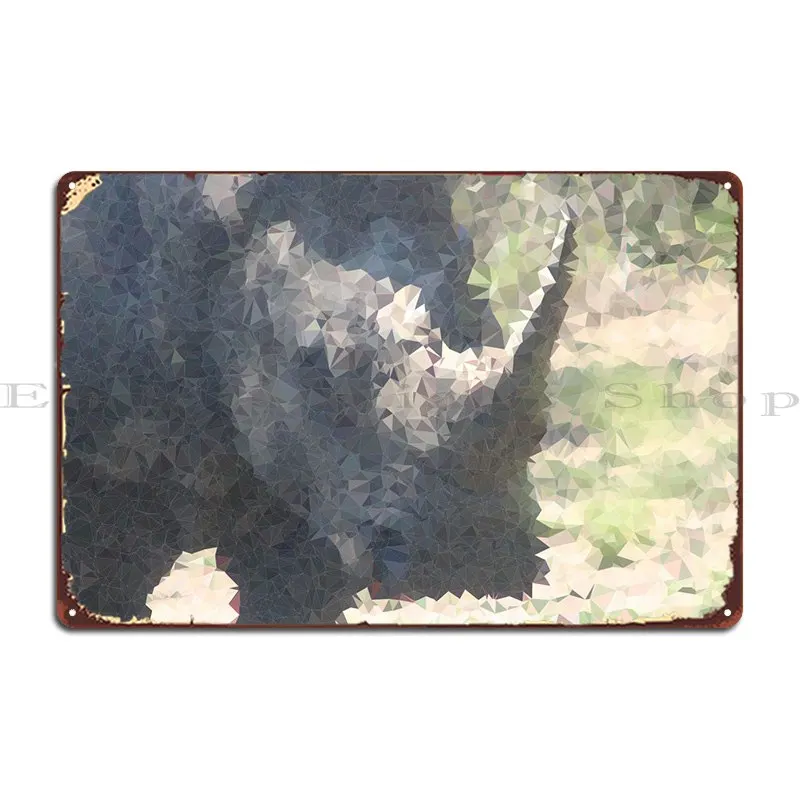 

Белый Рино поли металлический налет кинотеатр дизайн Стены Налет Печатный дизайн фотография