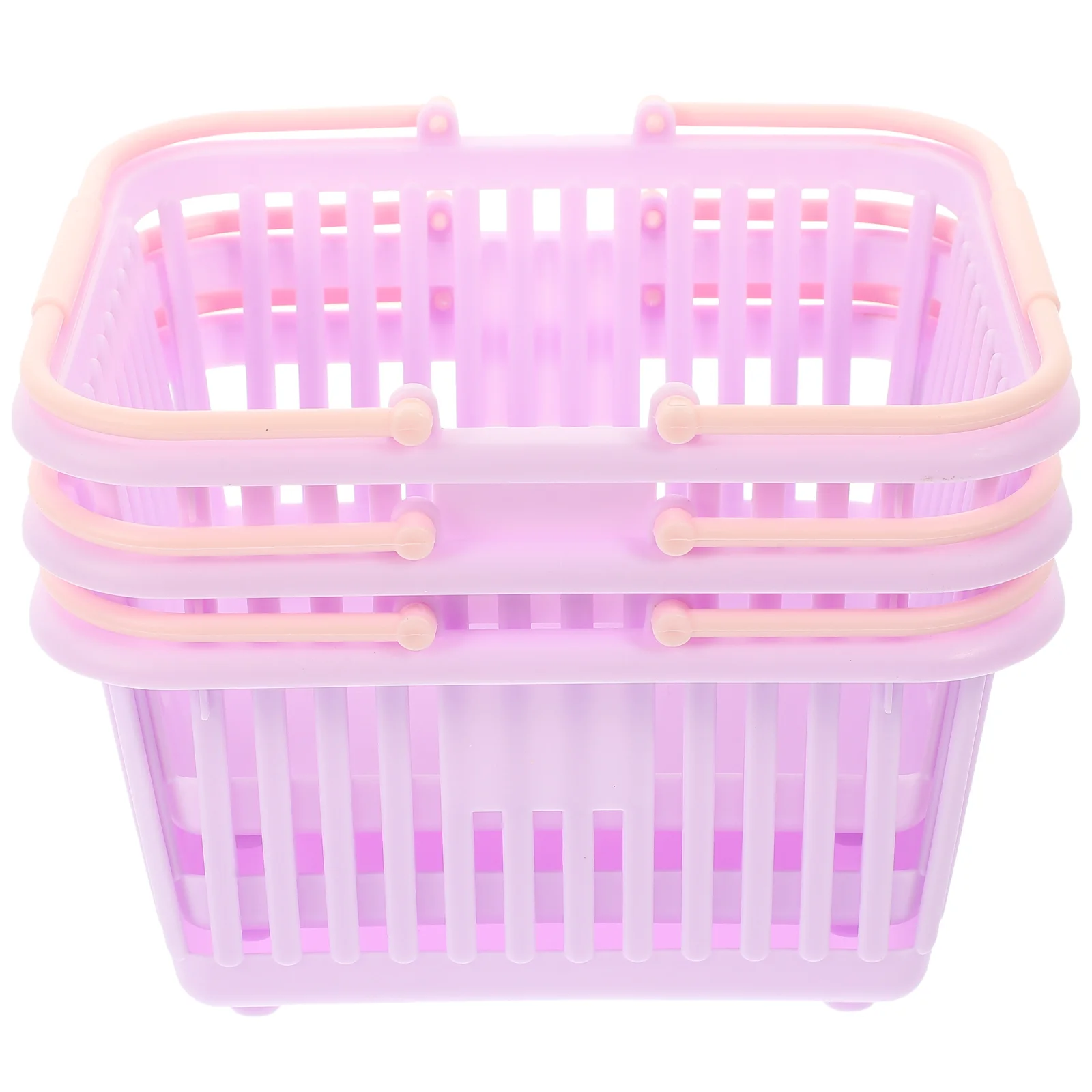 

Basket Plasticorganizing Baskets Shower Storage Organizershopping Containerstoy Bathroom Tote Handle Grocery Handles Bins