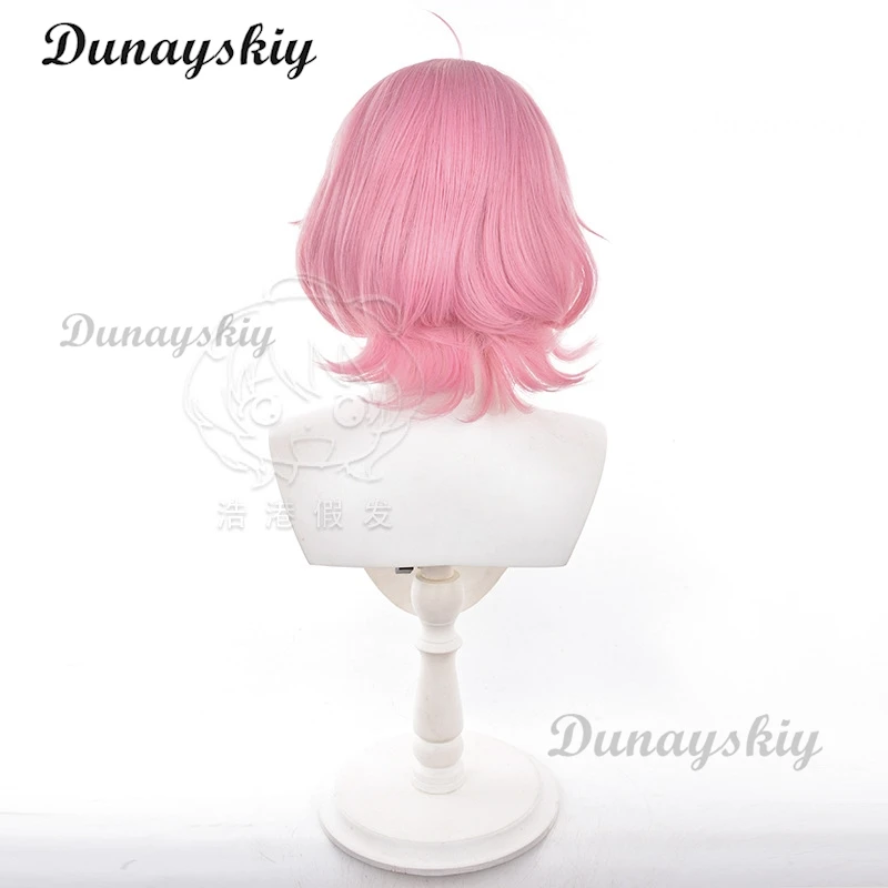 Аниме Dandadan Aira Shiratori парик для косплея розовые короткие волосы 37 см Momo Ayase вечерние