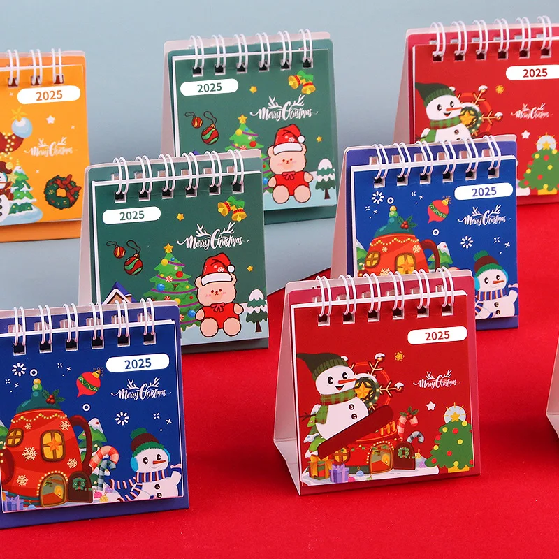 Мини-настольный календарь 2025 года портативное украшение для офиса настольный