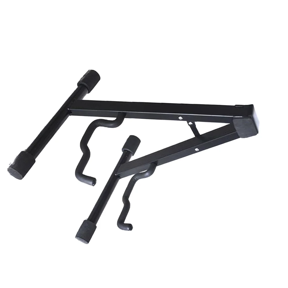 

Вертикальная Нескользящая подставка для гитары, металлический A-образный держатель, аксессуары для гитары (черный)