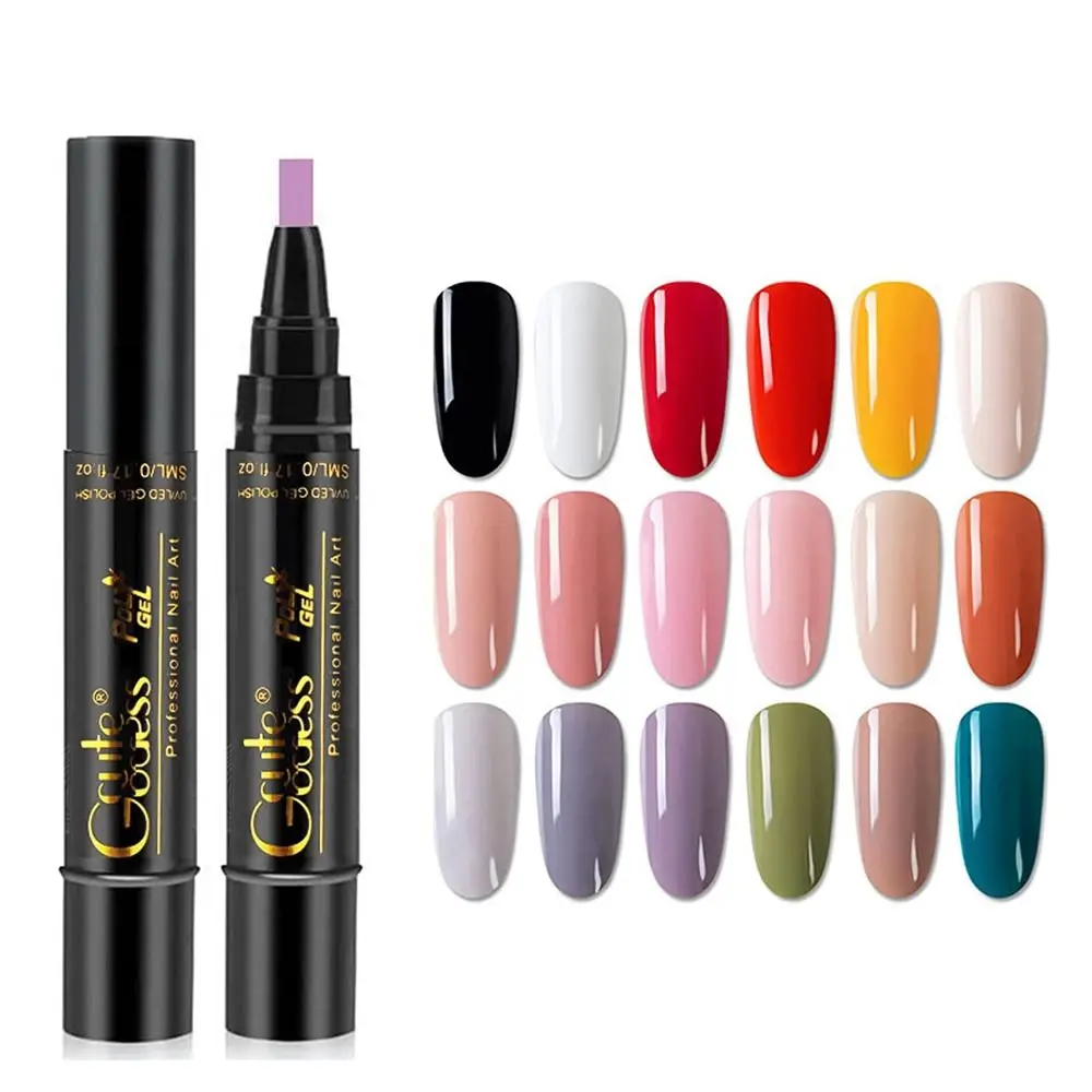 

3 в 1, водостойкая ручка для ногтей, с высокой насыщенностью