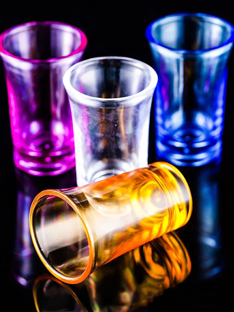 

2023 Portable Clear Plastic Disposable Party Shot Glasses Jelly Cups Tumblers Birthday Kitchen Accessories Bar Accessories