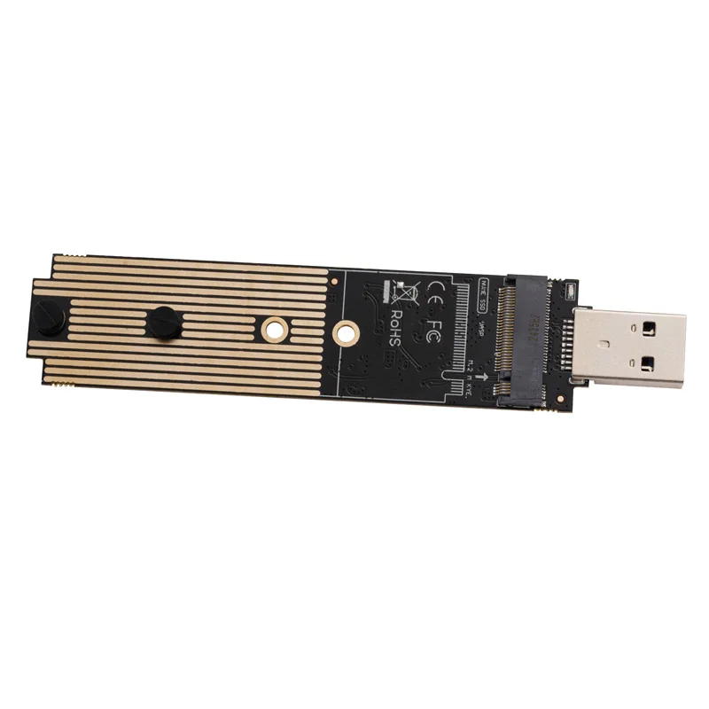 Фото НОВАЯ плата-адаптер M.2 NVME USB3.1 для SSD-накопителей, конвертер 10 Гбит/с Gen2 SSD в USB, Plug and Play, для Samsung 970 960 Series №4