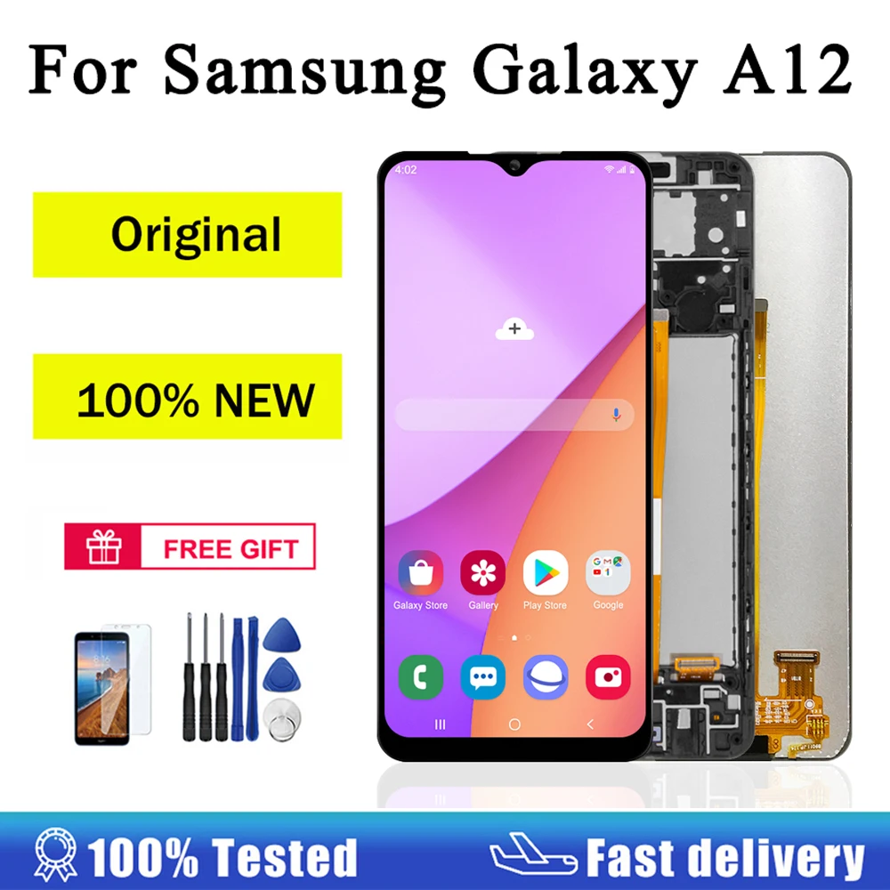 

6.5" Original For Samsung Galaxy A12 LCD A125F SM-A125F A125 Display Touch Screen Digitizer For Samsung A12 Screen Replacement