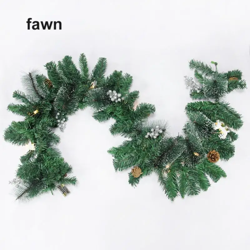 

Зеленая Рождественская гирлянда, венок, Рождественская сосна, ротанговый декор, рождественское Тростниковое освещение, Рождественская сосна, ротанговый Декор